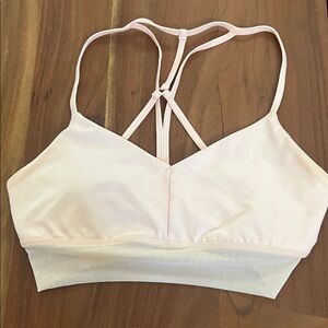 ALO Yoga Blush Strappy Sports Bra
